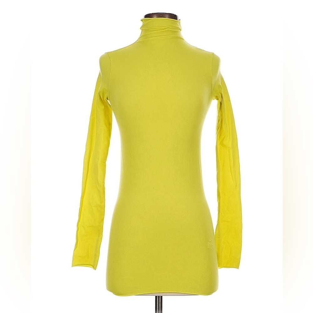 Tory Sport by Tory Burch Yellow Mock Neck Long Sleeve Top Size Small S